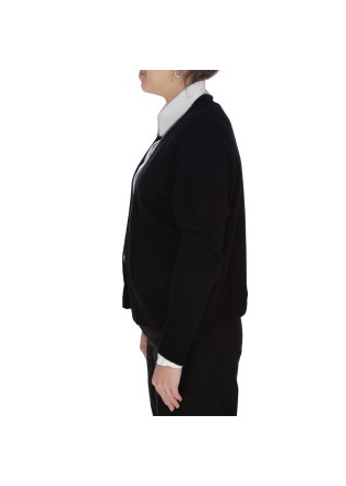 RIVIERA CASHMERE | CARDIGAN POCKETS BLACK