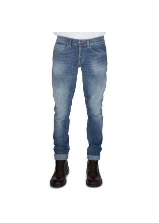 jeans uomo dondup george skinny fit blu slavato