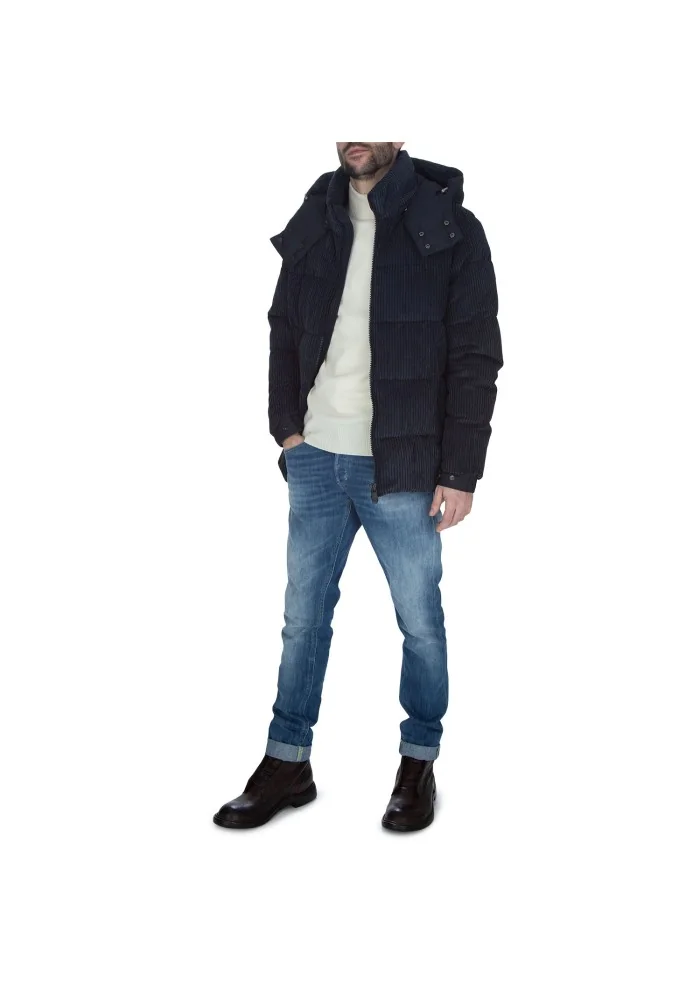 jeans uomo dondup george skinny fit blu slavato