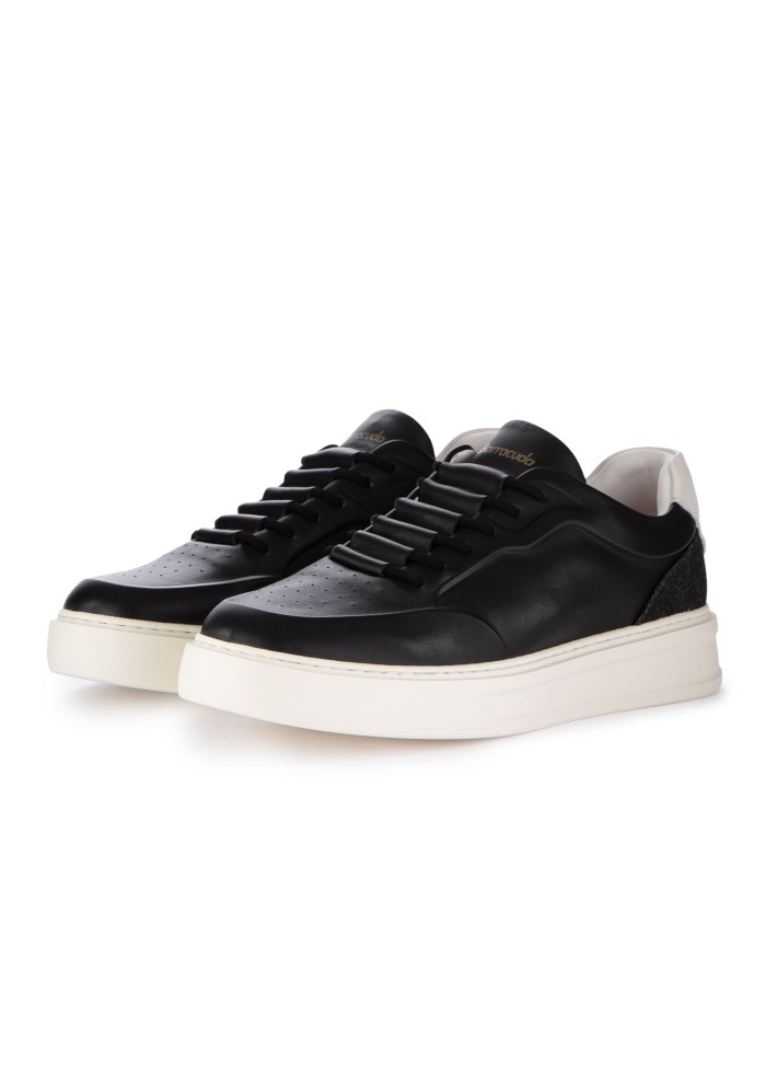 sneakers uomo barracuda phoneix pelle nero denim