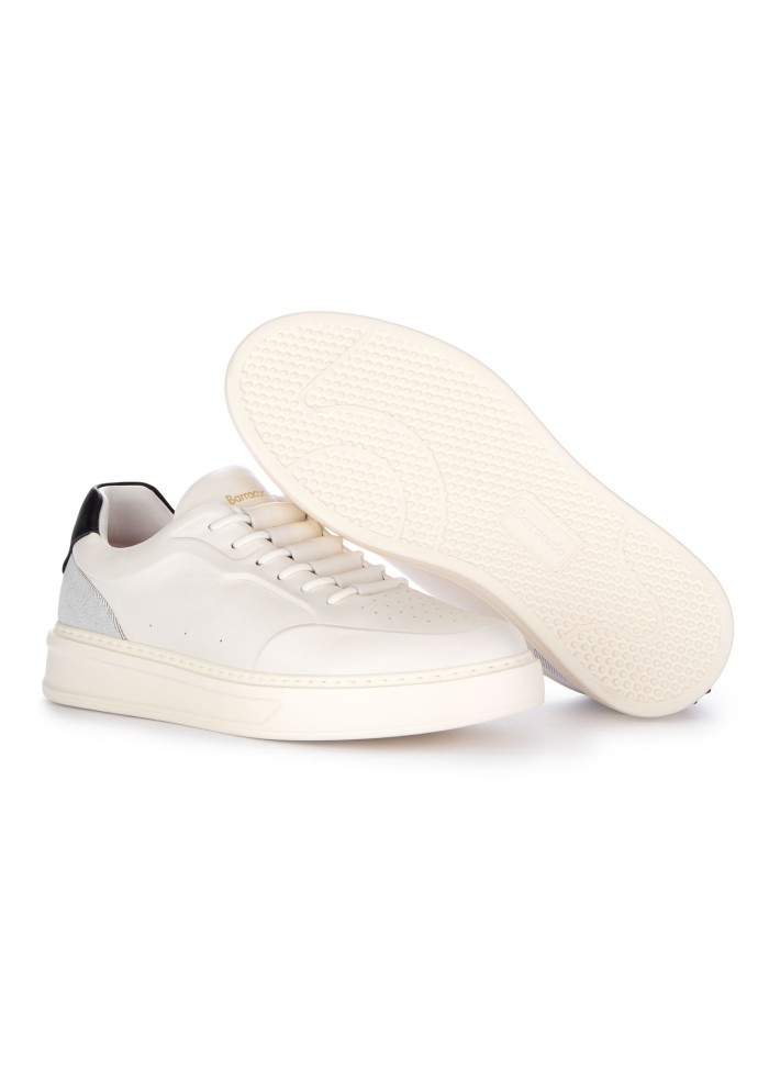 mens sneakers barracuda phoneix leather white denim