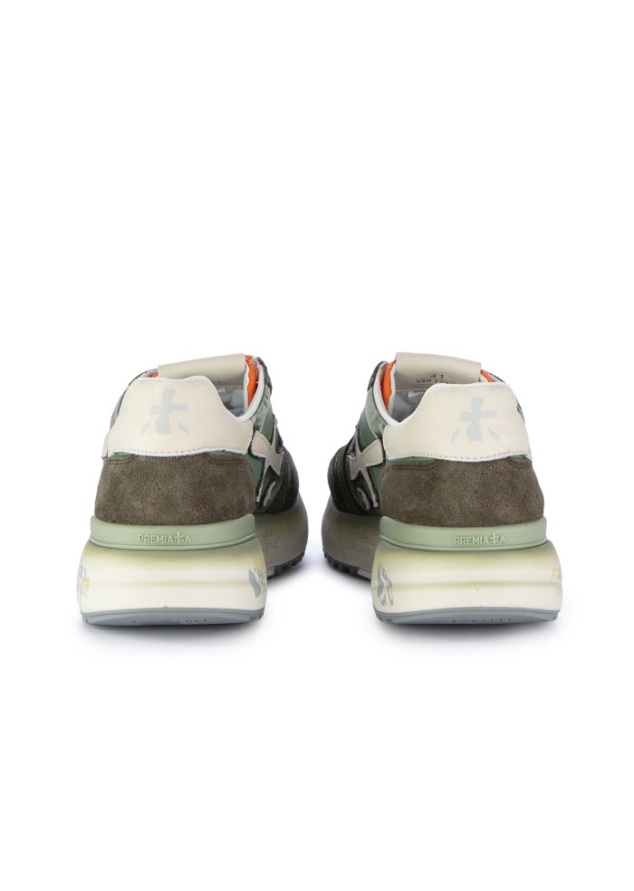 sneakers uomo premiata mick verde arancione