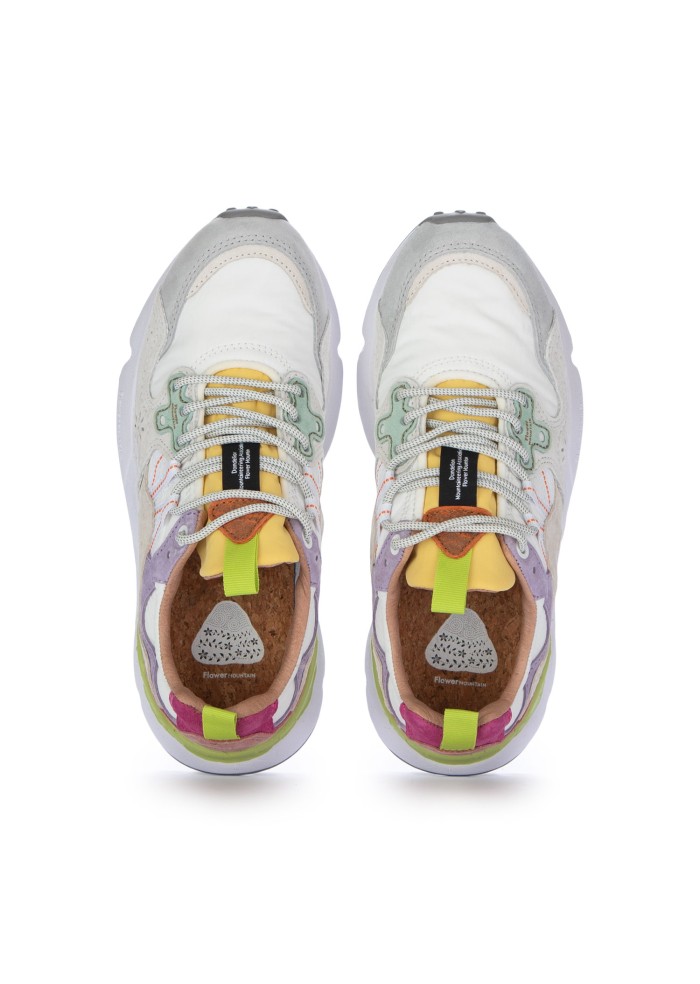 sneakers donna flower mountain yamano 3 bianco multicolor