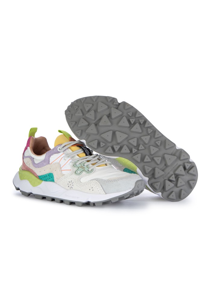 sneakers donna flower mountain yamano 3 bianco multicolor