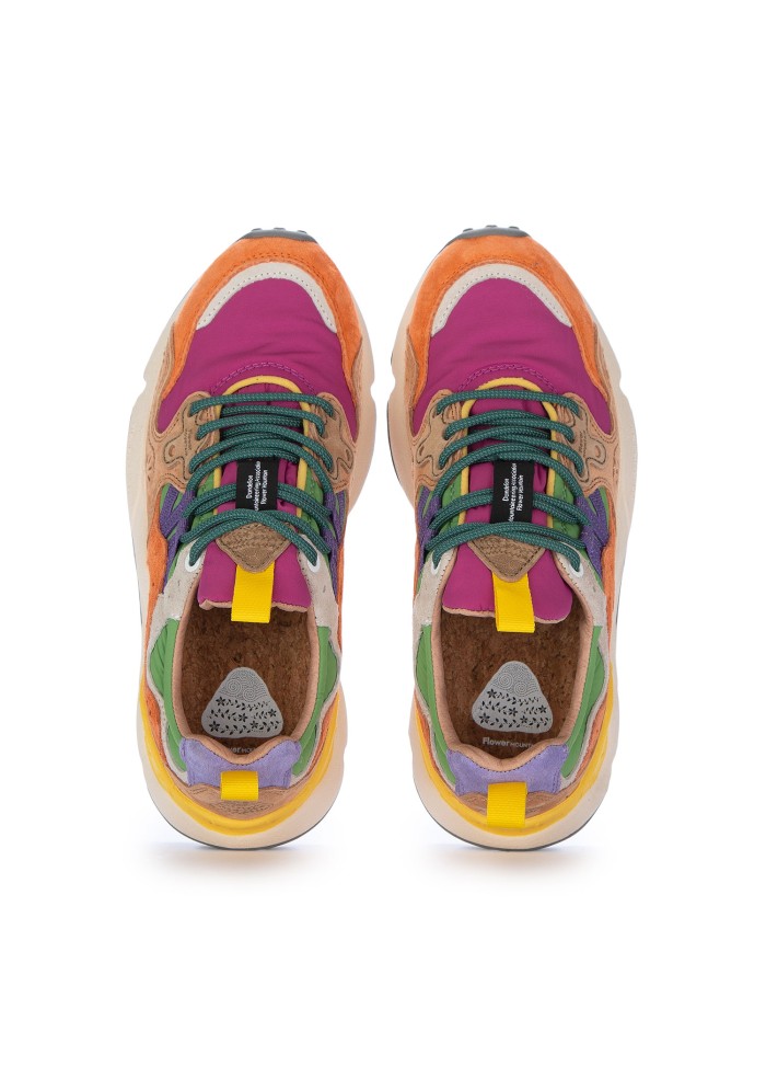 sneakers donna flower mountain yamano 3 fucsia multicolor