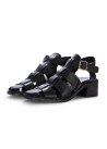 MOMA | SANDALEN MIT ABSATZ PECO PECOS OIL SCHWARZ