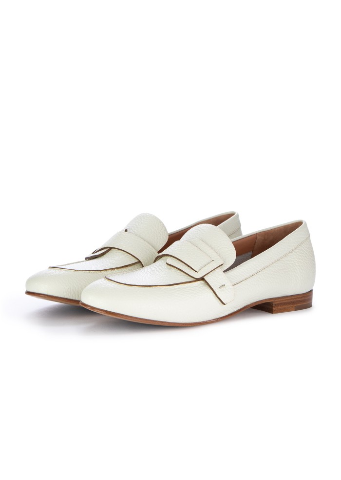 womens loafers mara bini pat cloud cream white