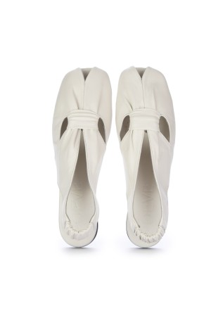 POEVE | SANDALI SLINGBACK NAPPA CHIFFON BIANCO