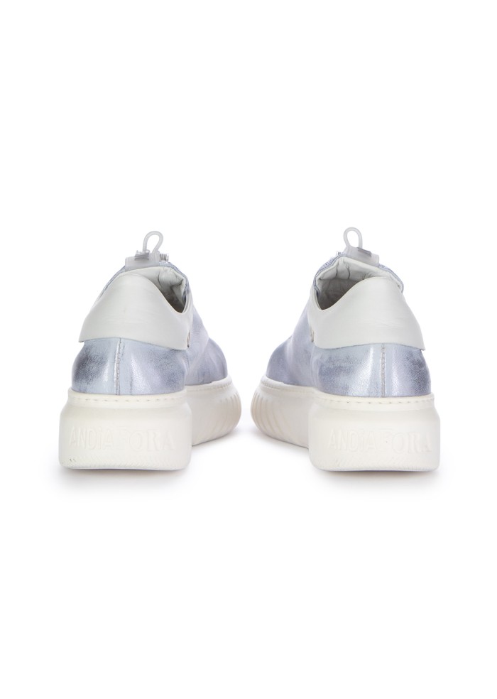 sneakers donna andia fora libi cut brushed lilla metallizzato