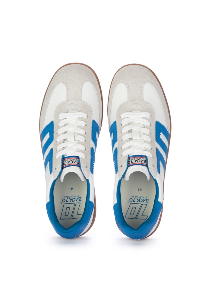 sneakers uomo back 70 cloud bianco azzurro