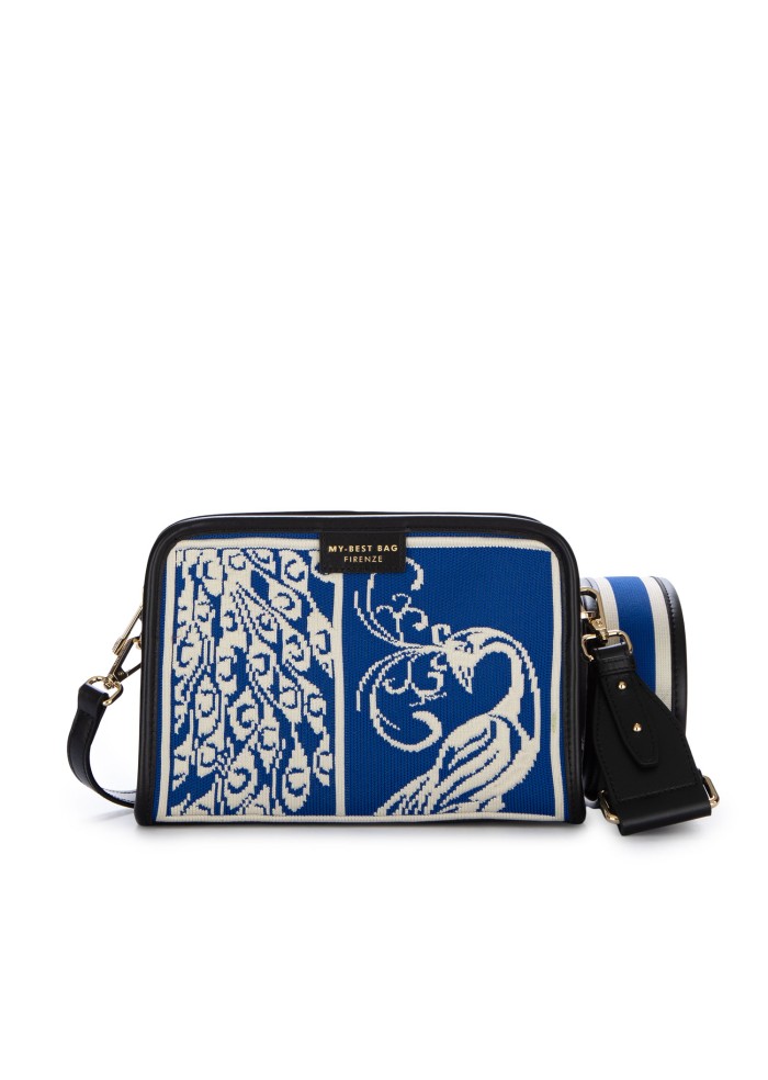 borsa a tracolla donna my best bag atena willow blu bianco