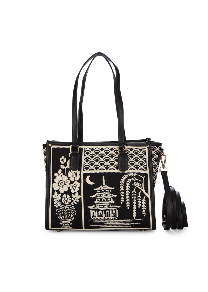 womens shoulder bag my best bag atena willow small black white