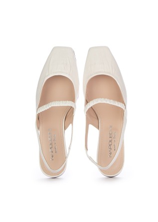 NAPOLEONI | SLINGBACK NAPPA LATTE BIANCO CREMA