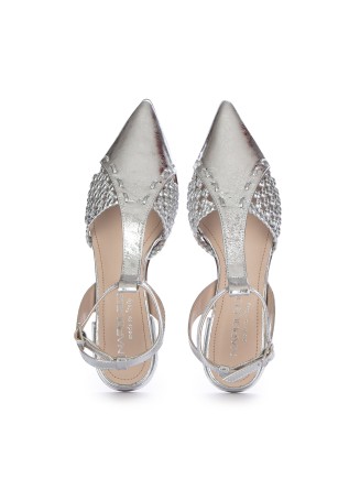 NAPOLEONI | SANDALI SLINGBACK CRACK ARGENTO