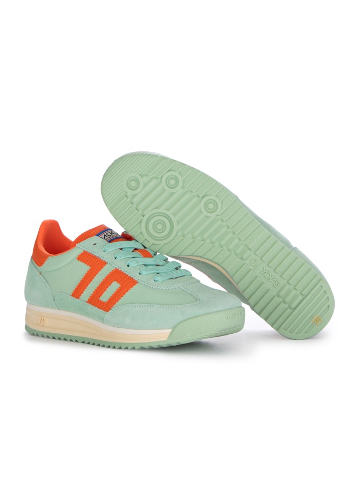 womens sneakers back 70 barkley jogger mint green orange