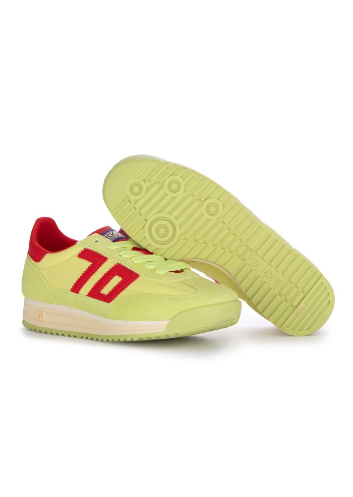 sneakers donna back 70 barkley jogger giallo fluo rosso