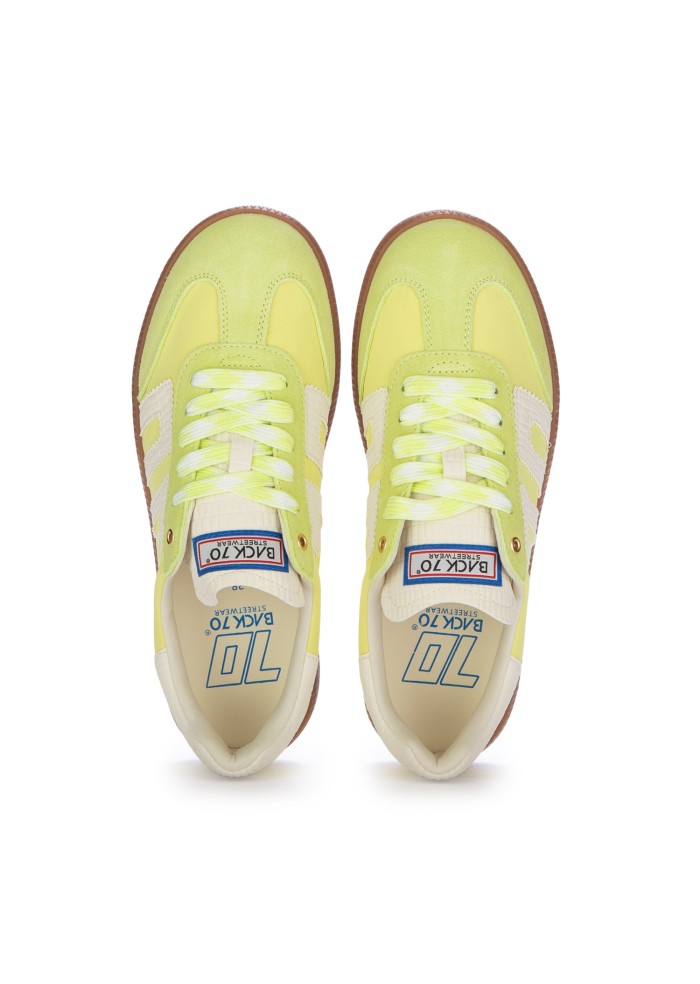 womens sneakers back 70 nylon fluo yellow