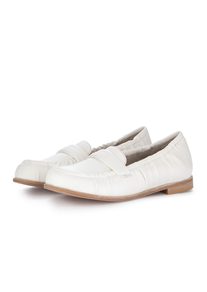 womens loafers patrizia bonfanti hisa allume cream white