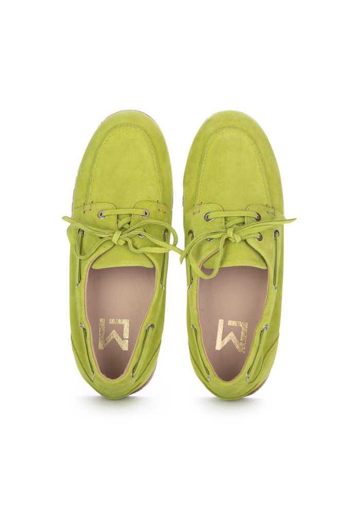 womens loafers lara manni crosta acid green