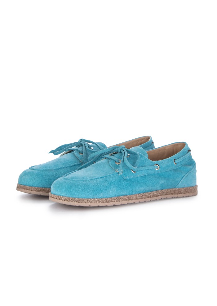 womens loafers lara manni crosta light blue