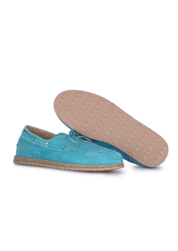 damen loafer lara manni crosta hellblau