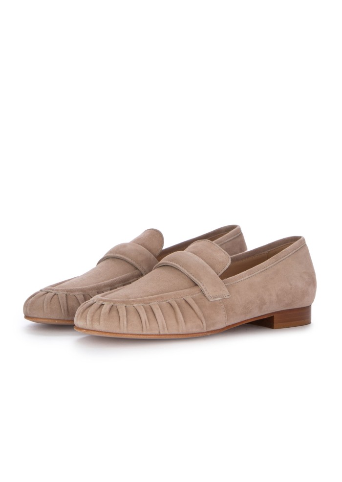 damen loafer luca grossi camoscio new beige