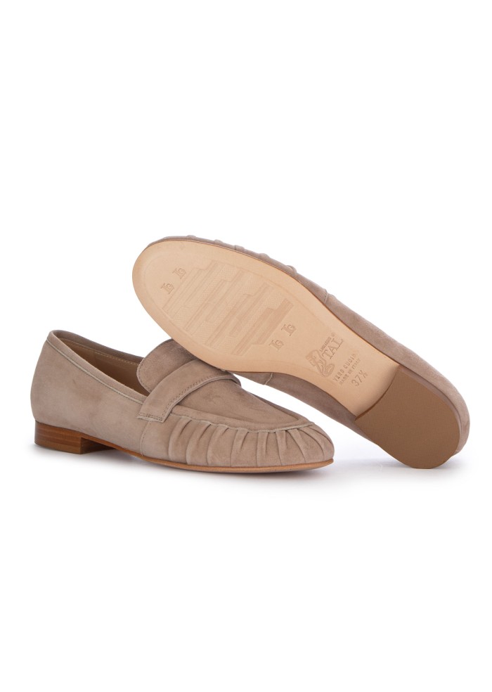 damen loafer luca grossi camoscio new beige