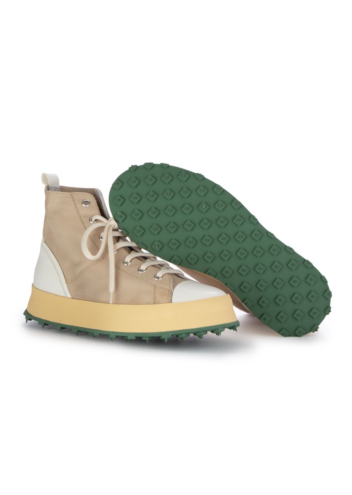 damen hight top sneaker shoto foulard beige